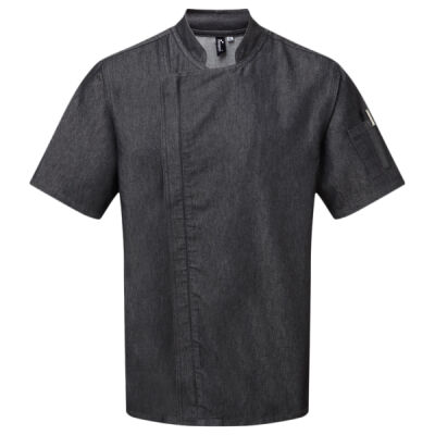 Short Sleeve Zipped Chef's Jacket Thumbnail